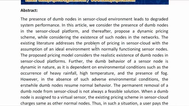Dynamic Pricing for Sensor Cloud Platform in the Presence of Dumb Nodes смотреть онлайн
