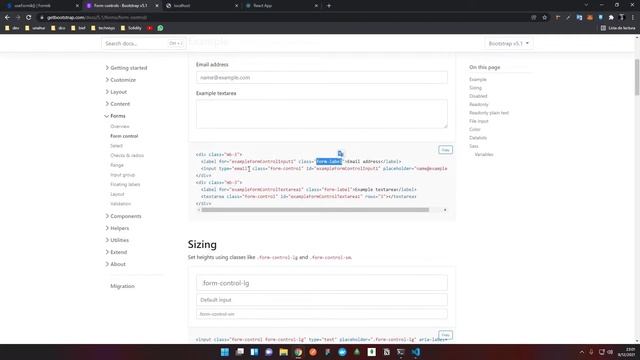 React sample Form - UseFormik - YUP - Boostrap смотреть онлайн
