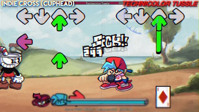 VS Indie Cross // ПОЛНАЯ НЕДЕЛЯ КАПХЕДА // Фан перевод на русском // Friday Night Funkin