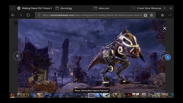 ESO Model Viewer! Waking Flame DLC Datamine! Future Crown Store Items! смотреть онлайн