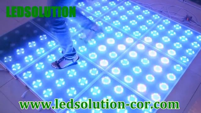 LEDSolution 125mm Interactive Dance Floor LED Panel video 1 смотреть онлайн