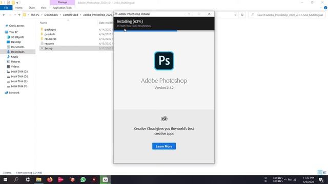 Adobe Photoshop CC 2020 v21.1.2. Download + Installation - Urdu / Hindi смотреть онлайн