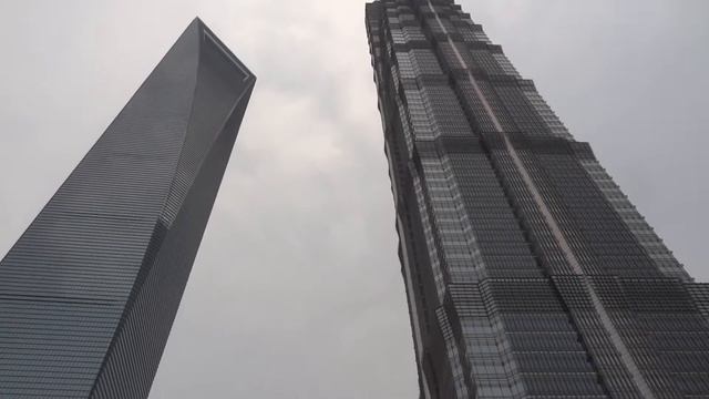 Shanghai World Financial Center and the Jin Mao tower смотреть онлайн