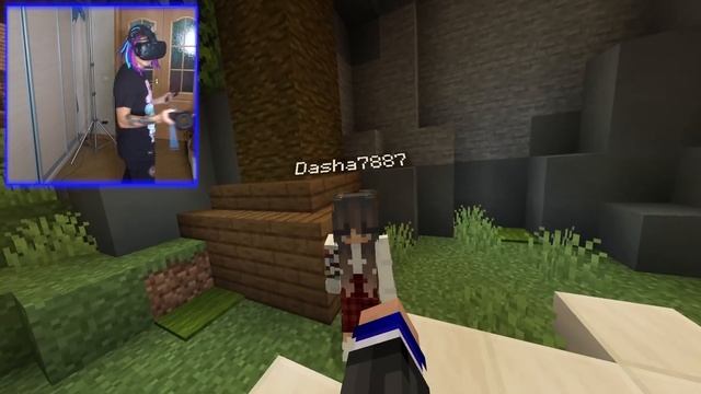 МОЙ СЕРВЕР ПО МАЙНКРАФТУ В ВИРТУАЛЬНОЙ РЕАЛЬНОСТИ!! смотреть онлайн