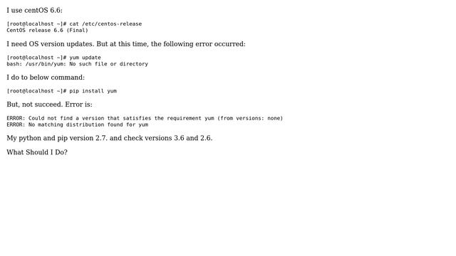 Unix & Linux: How to install yum in centos6.6? смотреть онлайн