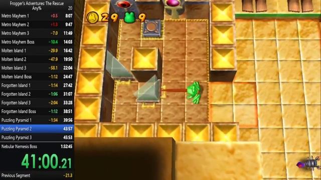 Frogger's Adventures: The Rescue - Any% Speedrun in 1:21:57 смотреть онлайн