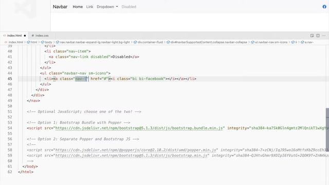 Bootstrap Navbar With Icons смотреть онлайн