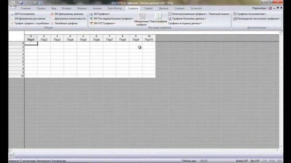 STATISTICA 10.  АНАЛИЗ ДАННЫХ