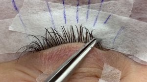 ЭФФЕКТ МОКРЫХ РЕСНИЦ / Как сделать неровную ресничную линию / Построение схемы наращивания