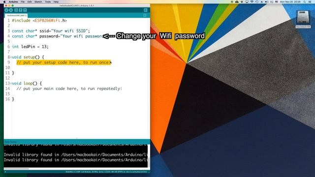 NodeMCU ESP8266 Wifi connect tutorial смотреть онлайн