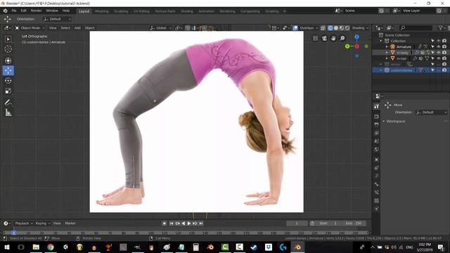 Blender 2.8 3D Female Bone Positioning (Hips, Breasts, Shoulders, Hands, Feet, Spine) смотреть онлайн