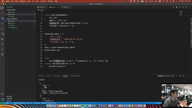Learn Pydantic - Python Data Validation and Setting Management (Step-by-Step) смотреть онлайн