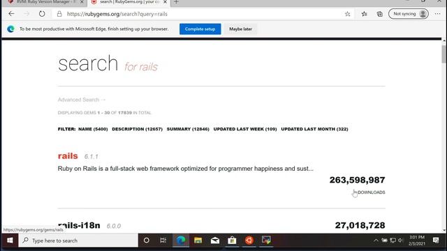 Configurando o Windows para Ruby on Rails em 2021 смотреть онлайн