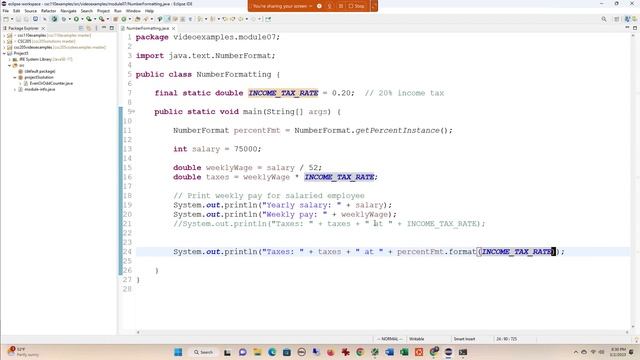 Formatting Money & Percents in Java using the NumberFormat Class смотреть онлайн