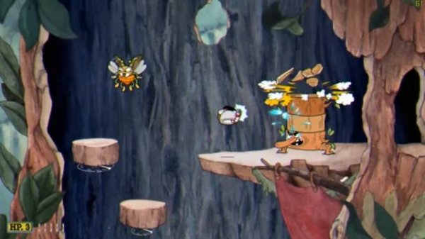 Cuphead - Treetop Trouble impossible A+ | BUG! [Run & Gun]