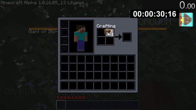 Minecraft Alpha 1.0.16 Lilypad RSG Giant% Former WR (1:11:98) смотреть онлайн