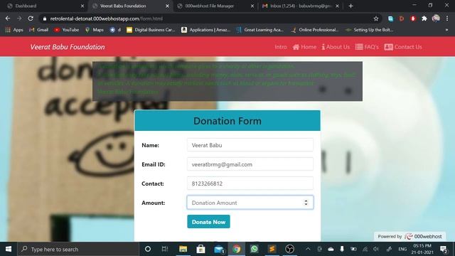 Task 1 Internship At The Spark Foundation, Payment Gateway Integration using test instamojo Demo смотреть онлайн