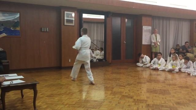 Экзамен по карате на желтый пояс. Токио, Япония, 28.05.2019 год. смотреть онлайн
