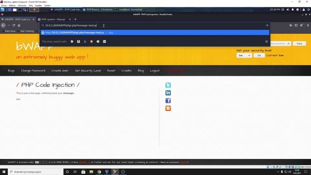 BWAPP ile Php Code İnjection && Php Code Injection with BWAPP смотреть онлайн