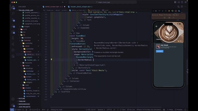 (Tutorial Flutter Indonesia) Trajan Food App (Flutter & Firebase) (UI Detail Product Screen) #9 смотреть онлайн