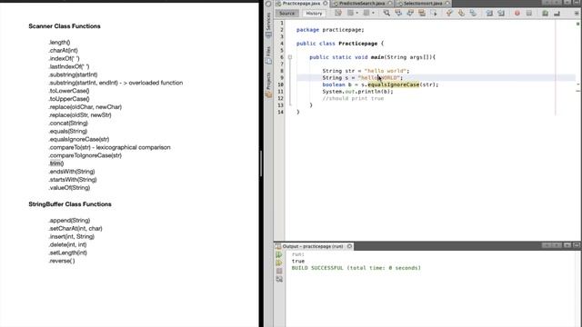 StringBuffer and Scanner class String functions overview (Java) смотреть онлайн
