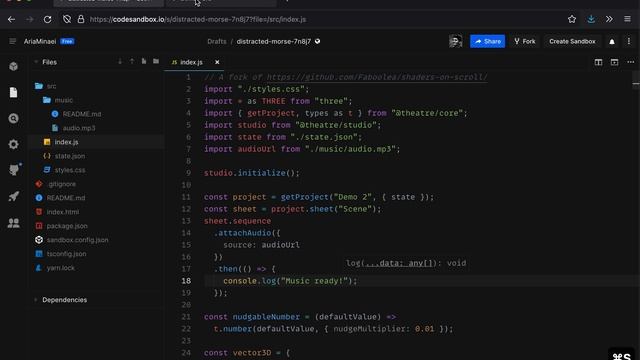 Tutorial: Animate to the music in Theatre.js смотреть онлайн