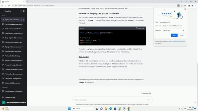 Python 2 7 print with unintentional new lines смотреть онлайн