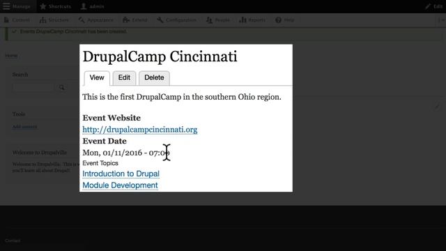 Drupal 8 Beginner, Lesson 30: Creating Content смотреть онлайн