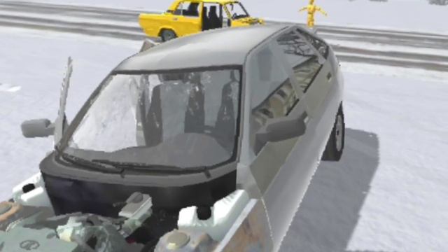 Вот что значит не переобул машину перед зимой. ваз краш тест смотреть онлайн