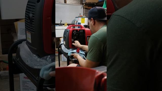 Honda EU2200I 2200 Watt Inverter Generator Mods Unbox Oil Fill Funnel Magnetic Stick  Hour Meter #2