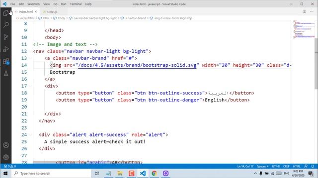 إنشاء موقع متعدد اللغات باستخدام HTML و CSS و JavaScript | دورة تعلم JavaScript كاملة - الدرس 51 смотреть онлайн
