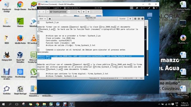 Firma digital con OpenSSL смотреть онлайн