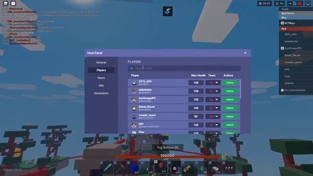 So i was in @SleepySlothNCT blue god vs 20 player Roblox Bedwars смотреть онлайн