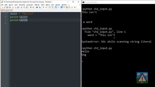 Beginning Python 3 By Doing #2 - User Input And The Humble Variable смотреть онлайн