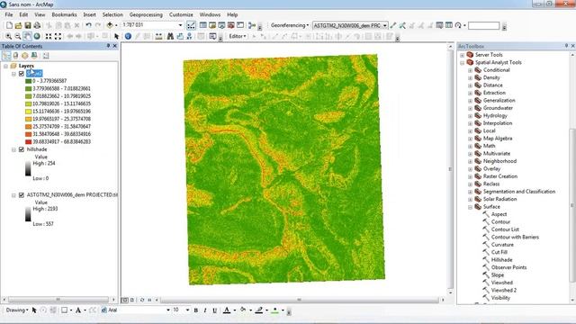 Creating a Slope Map from ASTER dem ArcGIS смотреть онлайн