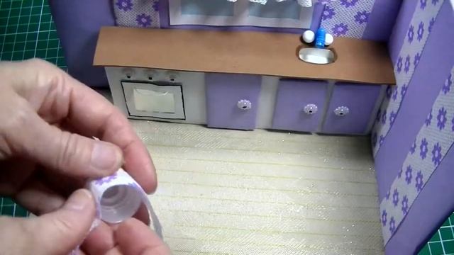 МИНИАТЮРНАЯ СИРЕНЕВАЯ КУХНЯ СВОИМИ РУКАМИ ????☕️ КАК СДЕЛАТЬ ТАКУЮ КУХНЮ ИЗ ПРОСТЫХ МАТЕРИАЛОВ ???☕