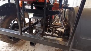 Самодельный квадроцикл с двумя двигателями от Иж планета 5 часть 1.mp4