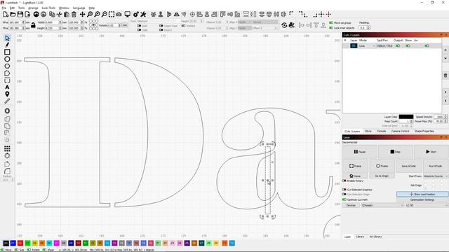 Adding tabs to my font in LightBurn so I can burn out letters in 110# paper смотреть онлайн
