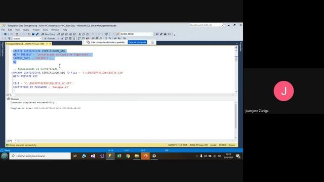 ▲▲ ENCRIPTACION DE COPIAS DE SEGURIDAD DE MS SQL SERVER ▼▼ смотреть онлайн