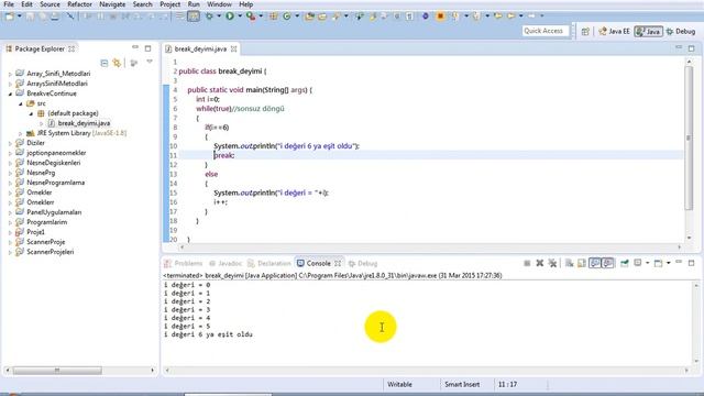 041045 09 JAVA while break deyimi смотреть онлайн