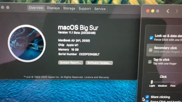 MacBook Air M1 2020 Silent Clicking does not have effect on Big Sur Beta 11.1 смотреть онлайн