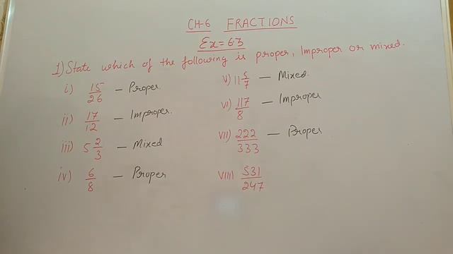 Class 6th | Chapter 6:- Fractions | Exercise 6.3 | ML Agarwal смотреть онлайн