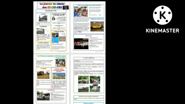 Des exemples de la "UNE" d'un journal scolaire 2ème année collége смотреть онлайн