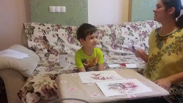 Картина из восковых мелков