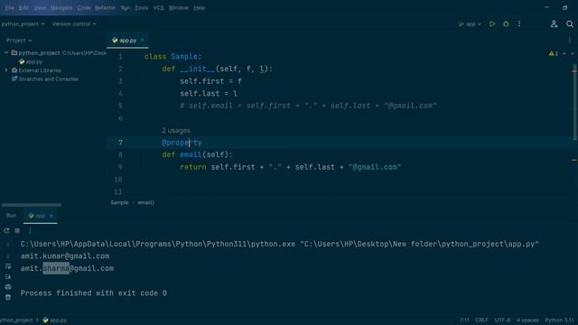 How to use "@property" in python || getters and setters || by Rohit Sharma смотреть онлайн