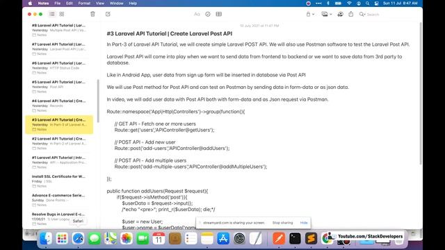 Laravel 8 API Tutorial - Overview | 11th July Live Session (Watch if missed) смотреть онлайн
