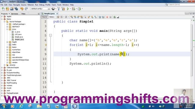 char array using concept of 1 D array смотреть онлайн