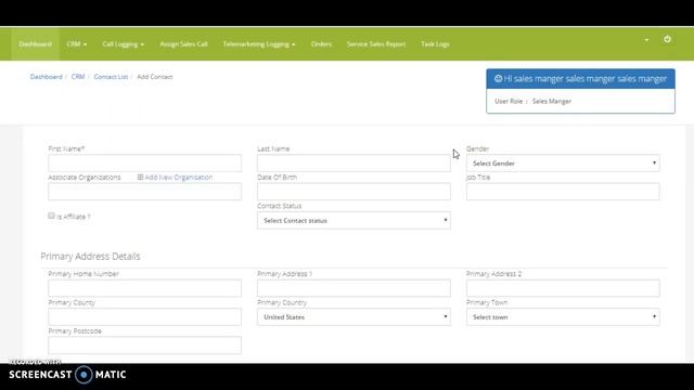 Adding Contacts in Service Center CRM Software смотреть онлайн
