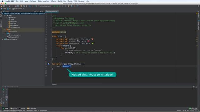 15 Nested and inner classes in Kotlin смотреть онлайн