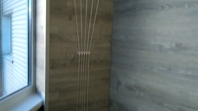 Простейшая отделка лоджии. Балкон отделанный ламинатом. смотреть онлайн